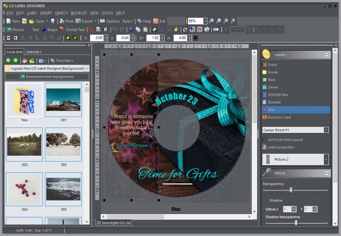 CD Label Designer 8 free download