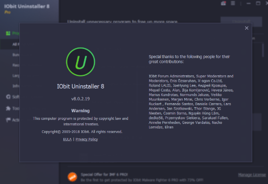 IObit Uninstaller Pro 9 crack