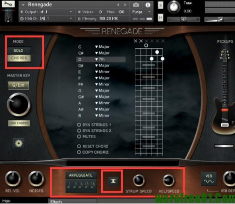 Renegade Electric Guitar (KONTAKT) crack