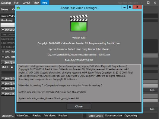 Fast Video Cataloger 6