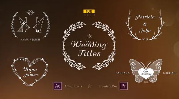 VideoHive – Wedding Titles for After Effects / Premiere Pro Free Download