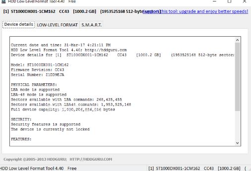 HDD Low Level Format Tool 4