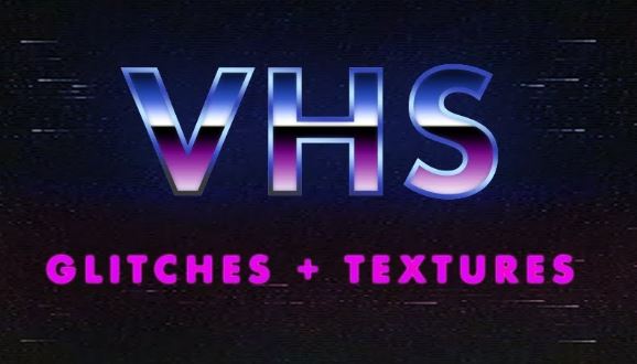 VHS Glitches and Textures Overlay Pack Free Download