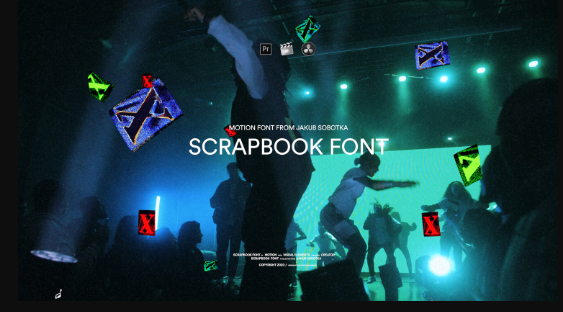 SCRAPBOOK MOTION FONT