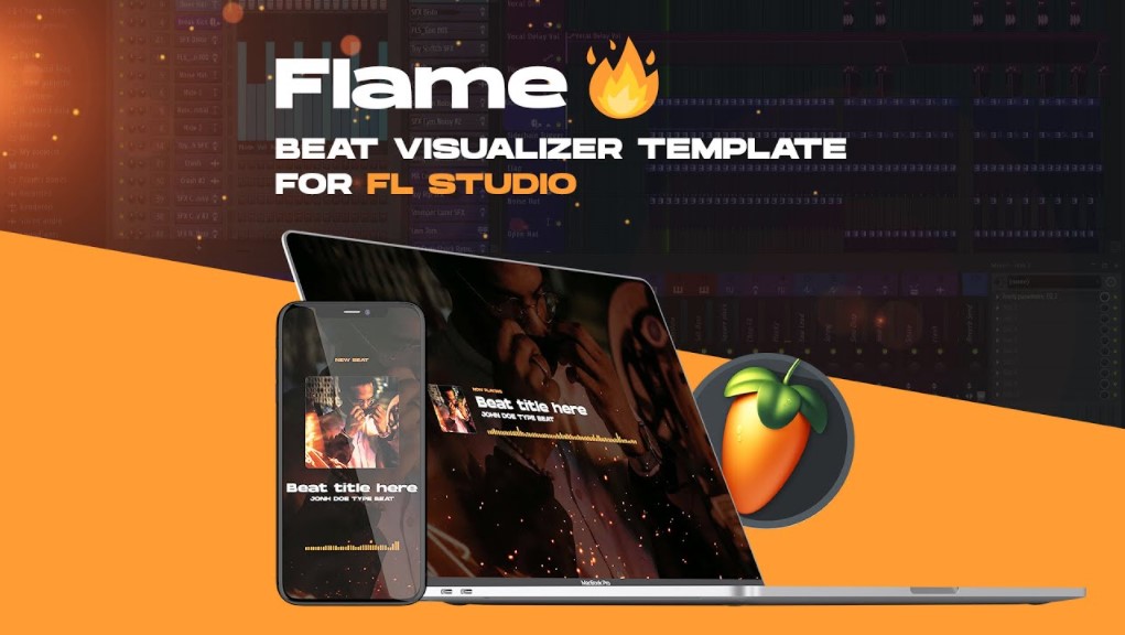 Anotherxlife Flame Type beat audio-visualizer template for FL Studio 20.8 [DAW Templates] (Premium)