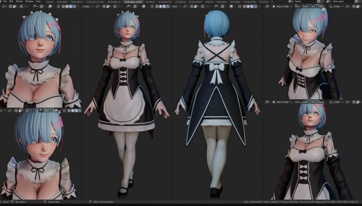 Artstation – Character Sculpt Rem by YanSculpts