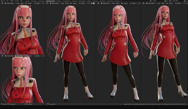 Artstation – Character Sculpt Zero Two by YanSculpts (premium)