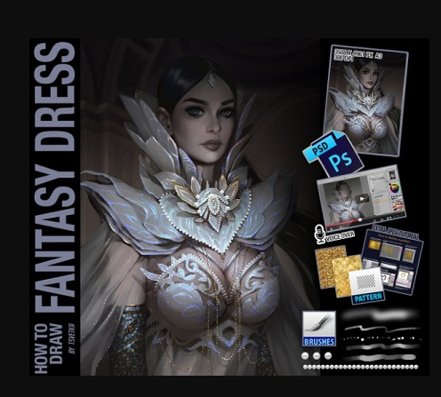 Artstation – How to draw fantasy dress (Premium)