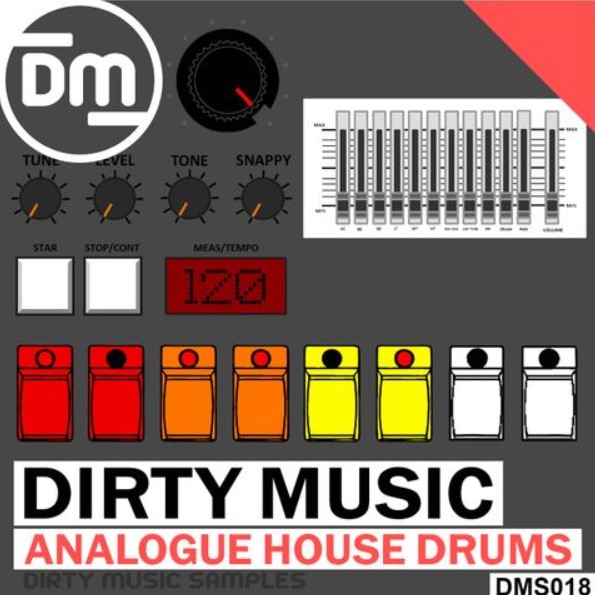 Dirty Music Analogue House Drums [WAV]