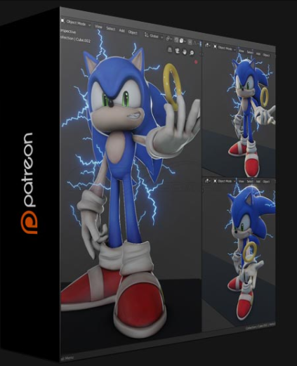 PATREON – CHARACTER SCULPT SONIC BY YANSCULPTS (Premium)