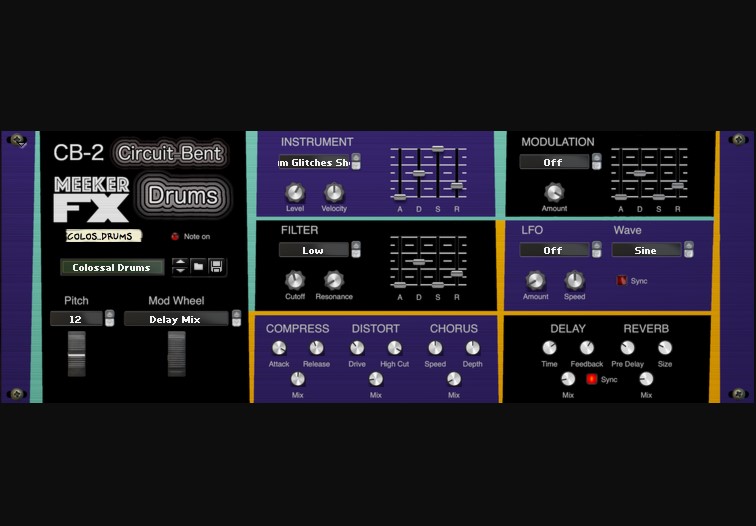 Reason RE Meeker FX CB-2 Circuit Bent Drums v1.0.0 [WiN] (Premium)