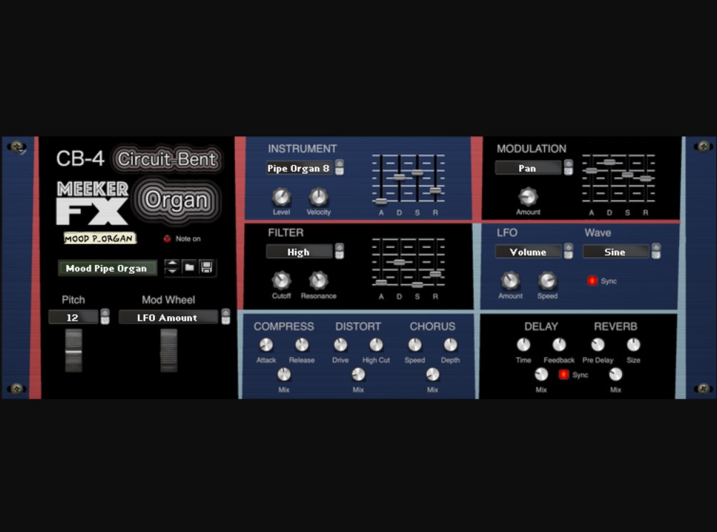 Reason RE Meeker FX CB-4 Circuit Bent Organ v1.0.0 [WiN] (Premium)