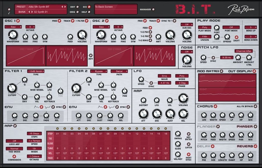 Rob Papen BIT v1.0.2b [U2B] [MacOSX]