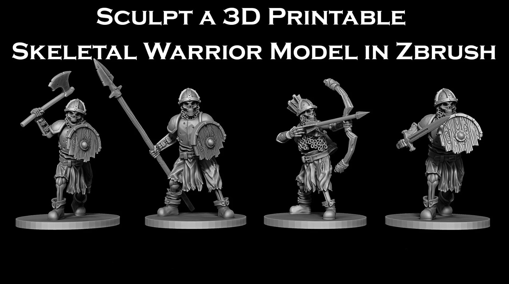 Udemy – Sculpt 3D Printable Skeleton Warriors in Zbrush (Premium)