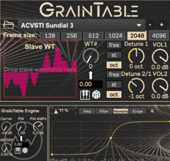 Altar of Wisdom GrainTable [M4L] Virus Grain Mode Recreation [Synth Presets] (Premium)