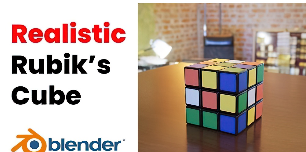 Blender 3D: Easy Realistic Rubik’s cube (Premium)