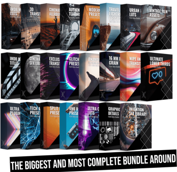 Four Editors PLATINUM BUNDLE: COMPLETE ALL IN 1 – 7000