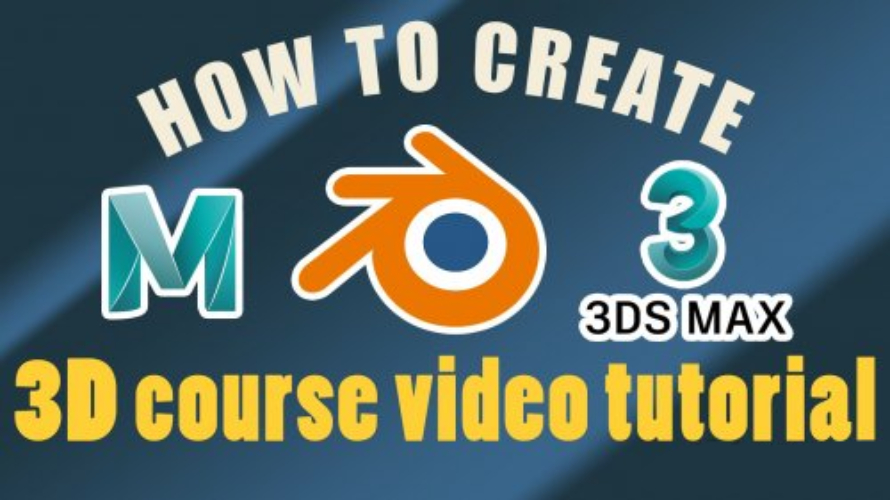 How to create 3D video tutorial - Blender Maya 3D