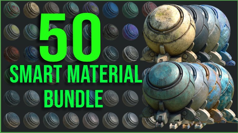 ARTSTATION – 50 HIGH QUALITY METAL SMART MATERIAL BUNDLE (Premium)