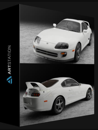 ARTSTATION – SUPRA 1998 3D MODEL BY CG CREW (Premium)