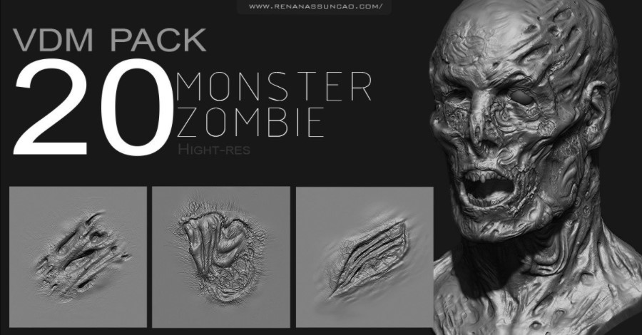 ArtStation Marketplace – Zbrush – Zombie/Monster VDM PACK (Premium)