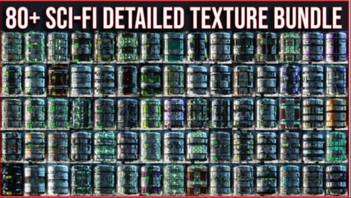 ArtStation Marketplace – 80+ Sci Fi Detailed Hard Surface Texture Material Bundle Pack (Premium)