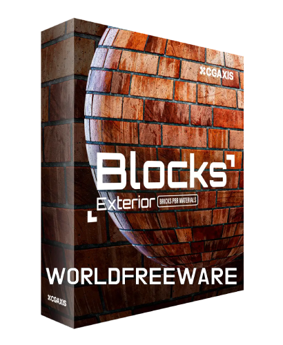 CGAxis – Blocks Exterior Brick Walls PBR Textures (Premium)