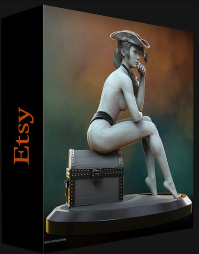 ETSY – ANNE BONNY THE LEGENDARY FEMALE PIRATE – 3D PRINTED FIGURE BY RITUAL CASTING (Premium)