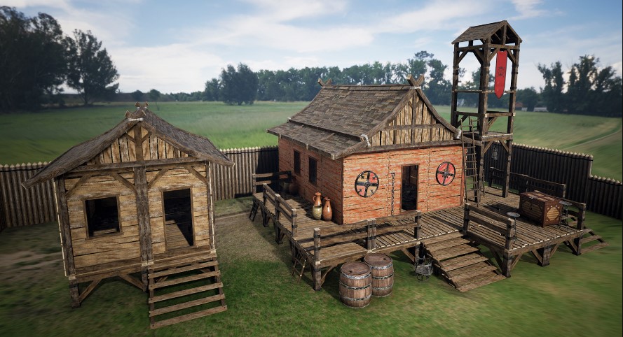 Modular Medieval Wooden Structures (Premium)