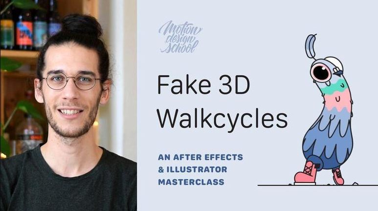 Motion Design School – Fake 3D Walkcycles in After Effects (Premium)