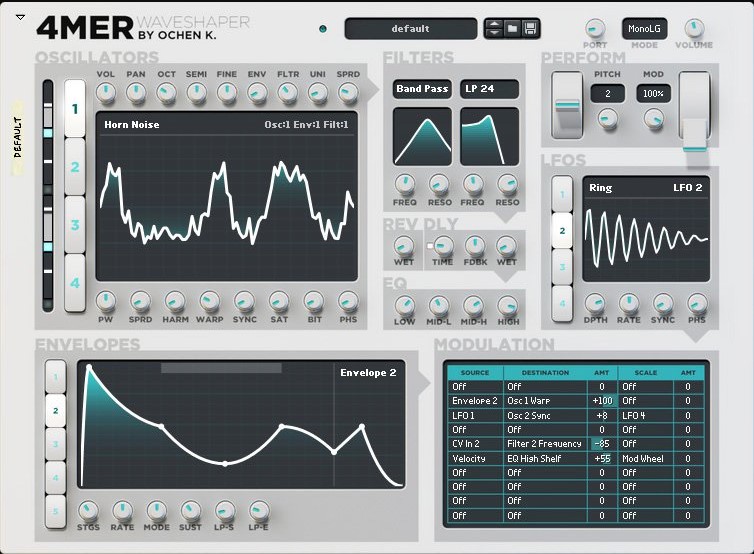 Reason RE Ochen K 4MER WaveShaper Synth v1.0.3 [WiN] (Premium)