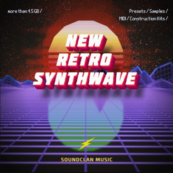 Soundclan Music New Retro Synthwave [WAV, MiDi, Synth Presets] (Premium)