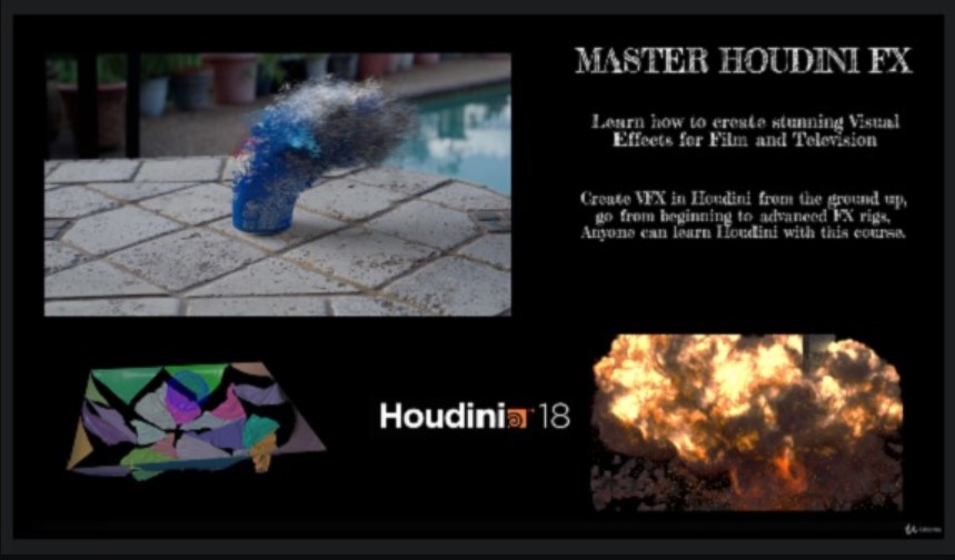 UDEMY – MASTER HOUDINI FX: CREATE STUNNING VISUAL EFFECTS RIGS (Premium)