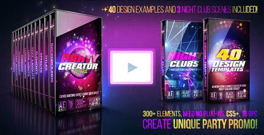 Videohive – Party Creator Package – 10107229 (Premium)