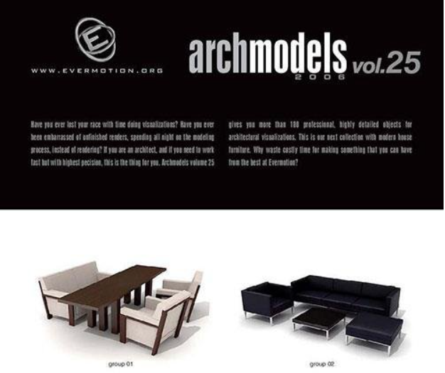 3D Models Evermotion Archmodels v 025 (Premium)