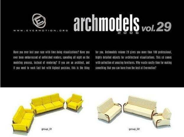 3D Models Evermotion Archmodels v 029  (Premium)