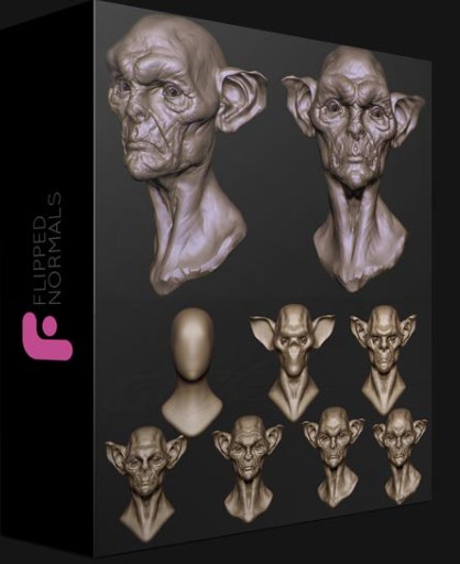 FLIPPED NORMALS – CONCEPT SCULPTING AN ORC BUST (Premium)