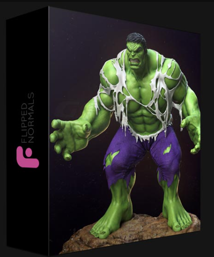 FLIPPED NORMALS – SUPERHERO ANATOMY COURSE FOR ARTISTS – THE HULK (Premium)