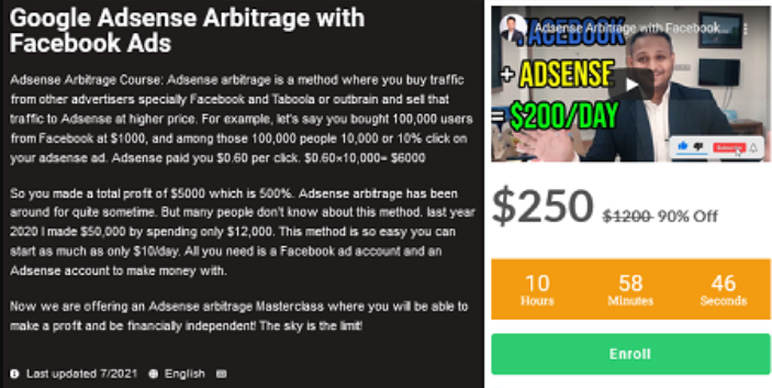 ifthaker – AdSense Arbitrage Full Masterclass Course (Premium)