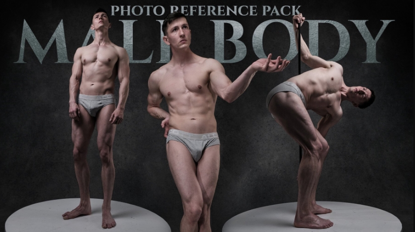 ARTSTATION – MALE BODY-PHOTO REFERENCE PACK-1022 JPEGS BY SATINE ZILLAH (Premium)