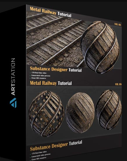 ARTSTATION – METAL RAILWAY TUTORIAL – VOL 08 BY MILAD KAMBARI (Premium)