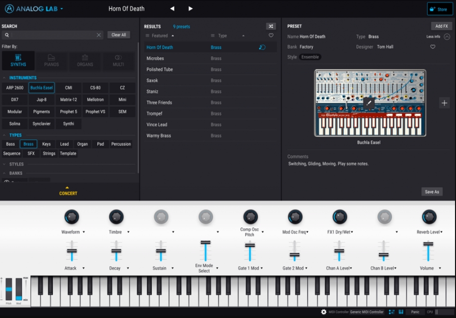 Arturia Analog Lab V v5.5.0 CE / v5.4.0 [WiN, MacOSX]