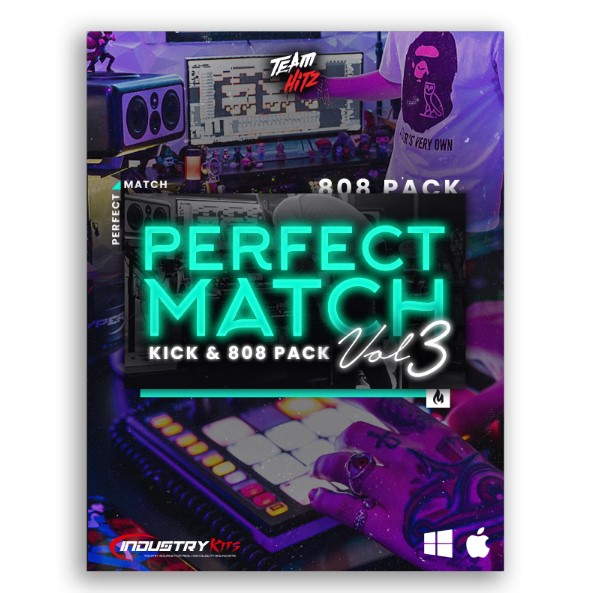 Industry Kits The Perfect Match Vol.3 [Kick & 808 Pack] [WAV, Synth Presets] (Premium)