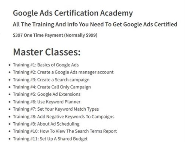 Jack Hopman – Google Ads Certification Academy 2022 (Premium)