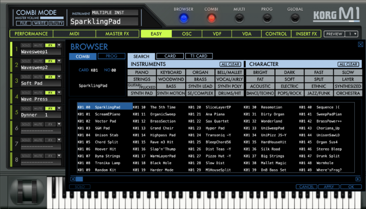 KORG M1 v2.3.1 / v2.2.1 [WiN, MacOSX]