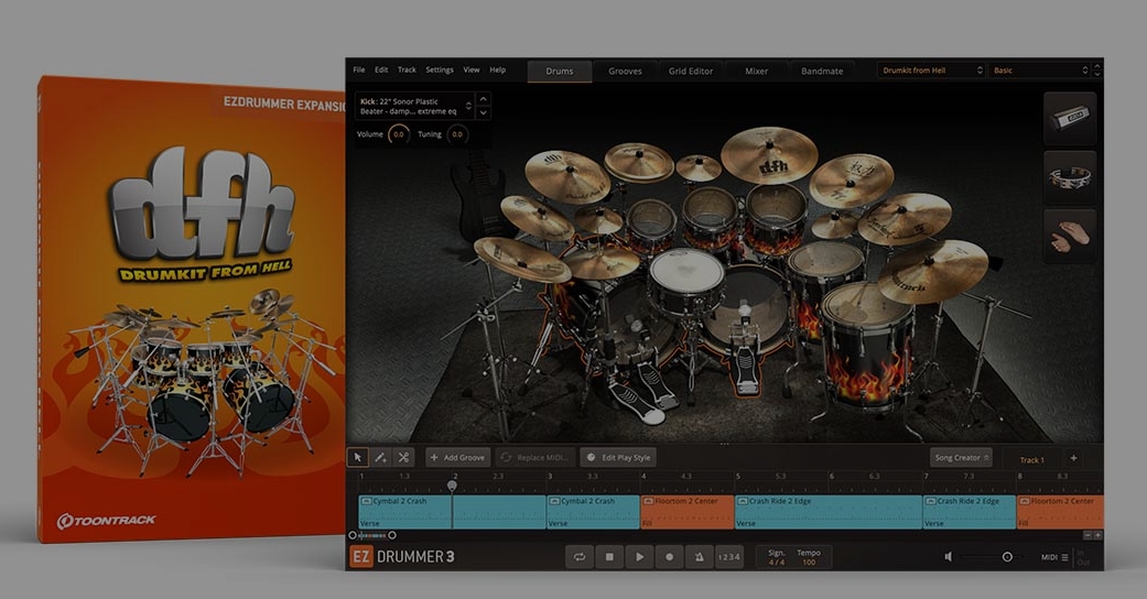 Toontrack Drumkit From Hell v1.5.4 [Superior Drummer, EZDrummer] [WiN, MacOSX] (Premium)