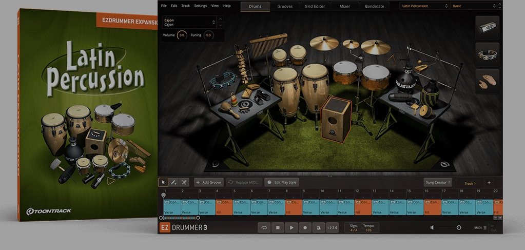 Toontrack EZdrummer EZX Latin Percussion 1.5.7 [WiN, MacOSX] (Premium)