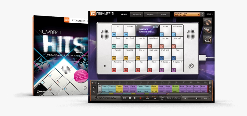 Toontrack Number 1 Hits EZX v1.5.1 [WiN, MacOSX] (Premium)