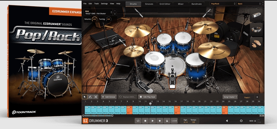 Toontrack Pop/Rock EZX v1.5.5 FULL [WiN, MacOSX] (Premium)