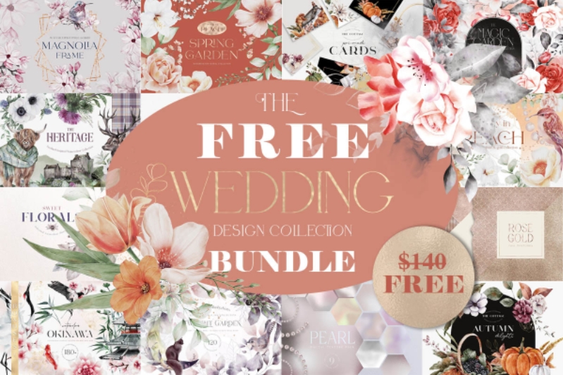 Wedding Design Collection Bundle – 20 Premium Graphics (Premium)